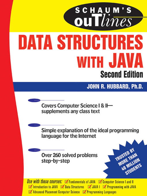 Title details for Data Structures with Java by John Hubbard - Available